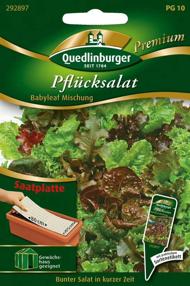 Pflücksalat Babyleaf | Pflücksalatsamen Von Quedlinburger 3 Pflücksalat Babyleaf | Pflücksalatsamen Von Quedlinburger