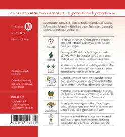 Zuckertomate Solena Red F1 | Zuckertomatensamen Von Dürr Samen -Compo Verkäufe 532327 Zuckertomate Solena Red F1 4275 ds 1