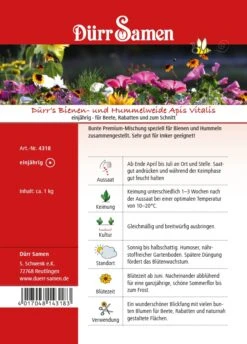 Bienen- Und Hummelweide Apis Vitalis (1 Kg) | Blumensamen Von Dürr Samen