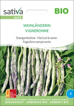 Stangenbohne Weinländerin | BIO Stangenbohnensamen Von Sativa Rheinau -Compo Verkäufe 534304 BIO Stangenbohne Weinlaenderin bo72 sr 0
