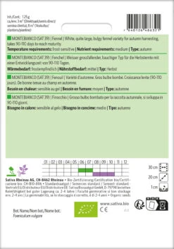 Knollenfenchel Montebianco | BIO Fenchelsamen Von Sativa Rheinau