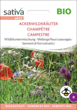 Wildblumenmischung Ackerwildkräuter | BIO Wildblumensamen Von Sativa Rheinau