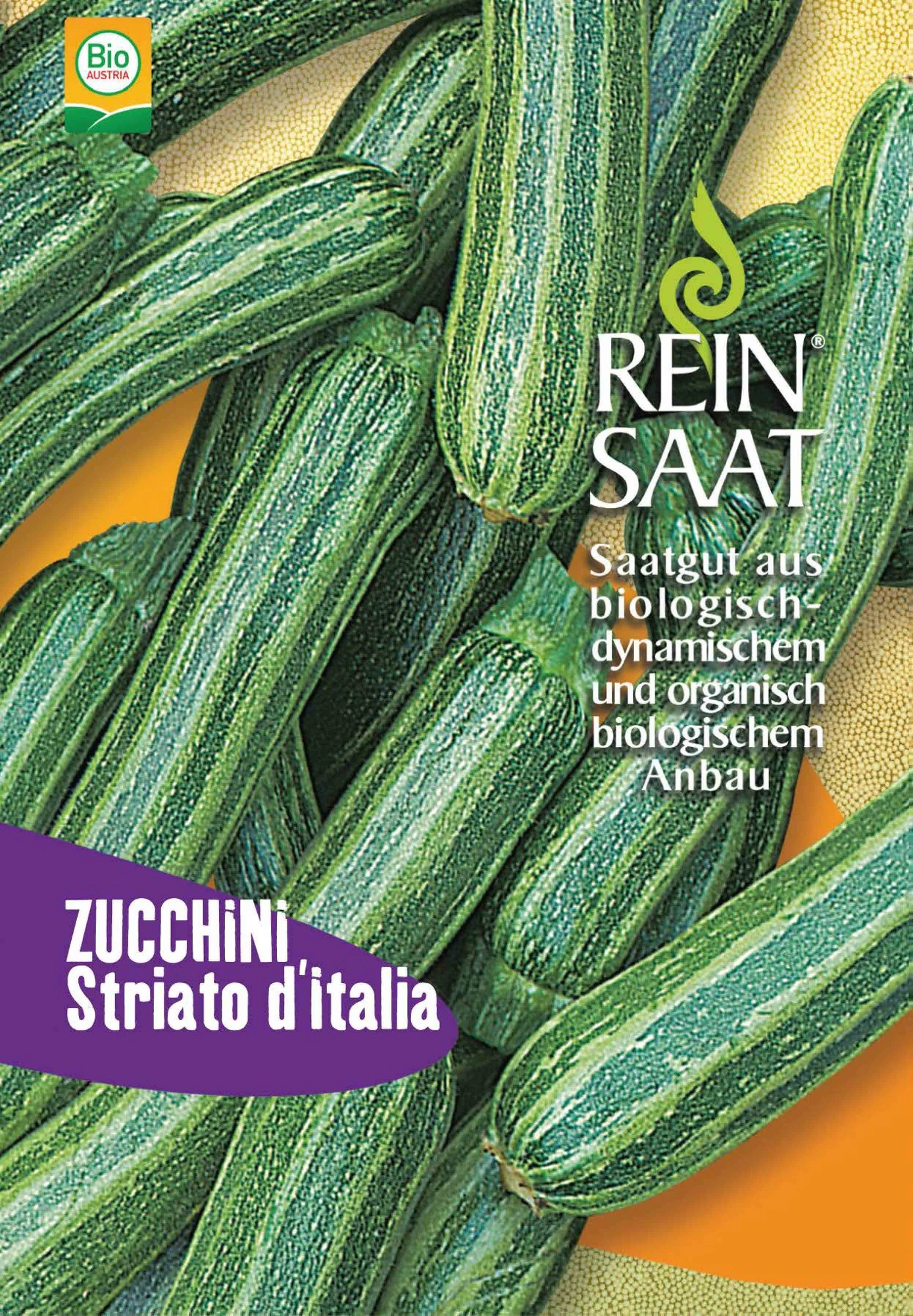 Zucchini Striato D'Italia, Grün, Gestreift, Länglich | BIO Zucchinisamen Von Reinsaat 3 Zucchini Striato D'Italia, Grün, Gestreift, Länglich | BIO Zucchinisamen Von Reinsaat