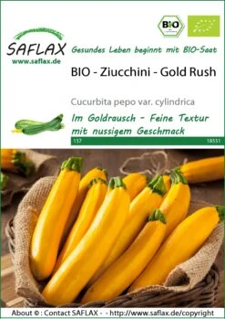 Zucchini Gold Rush | BIO Zucchinisamen Von Saflax -Compo Verkäufe 540101 Bio Zucchini Gold Rush 18551 sa 0