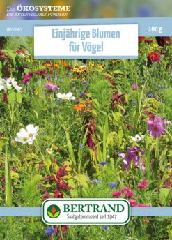 Blumenwiese Einjährige Blumen Für Vögel (100 G) | Blumensamen Von Bertrand