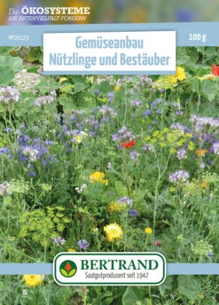Blumenwiese Gemüseanbau Nützlinge Und Bestäuber (einjährig) (100 G) | Blumensamen Von Bertrand