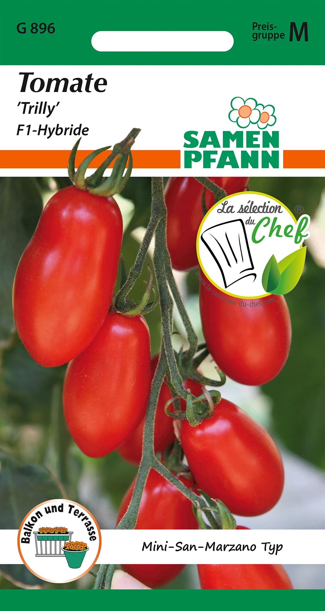 Tomate Trilly F1-Hybride | San Marzano Tomatensamen Von Samen Pfann 4 Tomate Trilly F1-Hybride | San Marzano Tomatensamen Von Samen Pfann – Bild 2