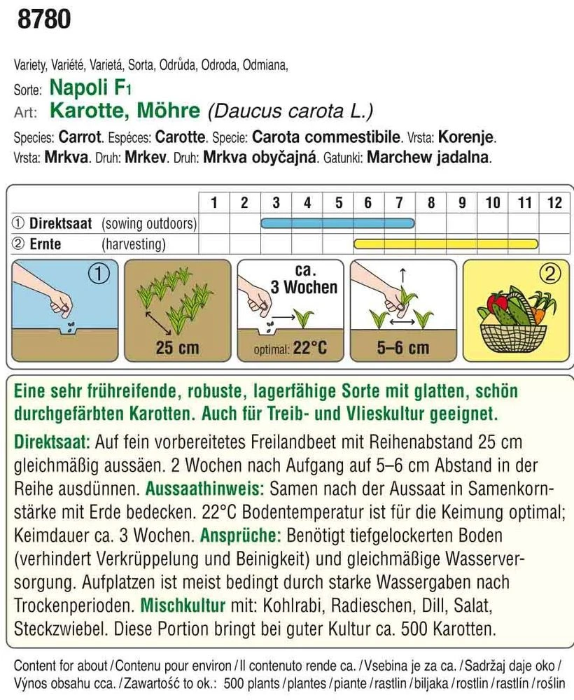 Karotte Napoli F1 | Karottensamen Von Austrosaat 3 Karotte Napoli F1 | Karottensamen Von Austrosaat
