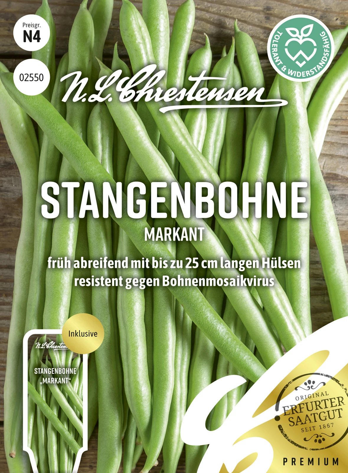 Stangenbohne Markant | Stangenbohnensamen Von N.L. Chrestensen 3 Stangenbohne Markant | Stangenbohnensamen Von N.L. Chrestensen