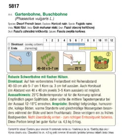 Buschbohne Nassau | BIO Buschbohnensamen Von Austrosaat