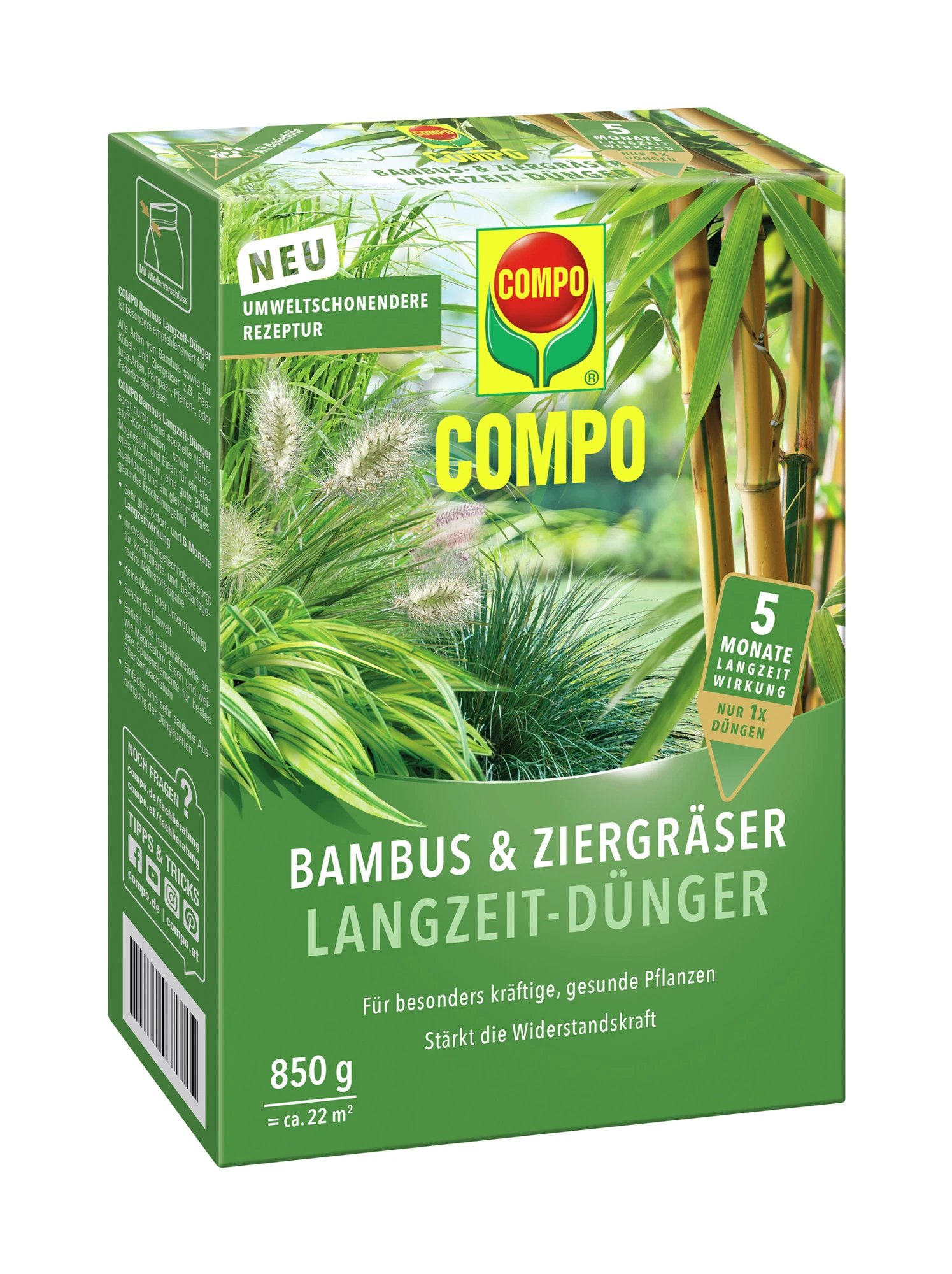 Bambus Langzeit-Dünger (850 G) | Dünger Von COMPO 3 Bambus Langzeit-Dünger (850 G) | Dünger Von COMPO