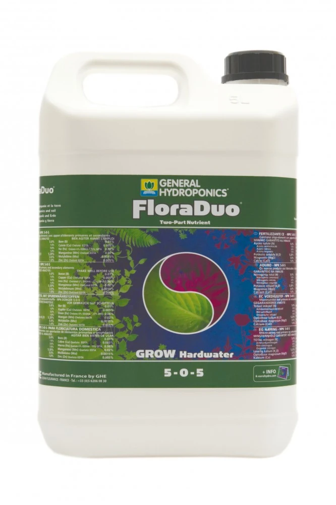 GHE FloraDuo Grow HW 5 L | Wachstumsdünger 3 GHE FloraDuo Grow HW 5 L | Wachstumsdünger